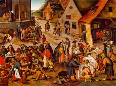 De Zeven Werken van Barmhartigheid, Tussen 1616 en 1638 door Pieter Brueghel the Younger