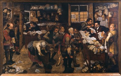 De dorpsadvocaat door Pieter Brueghel the Younger