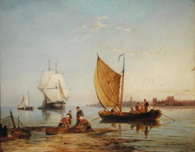 Bij Overschie, Nederland door Pieter Christiaan Cornelis Dommelshuizen