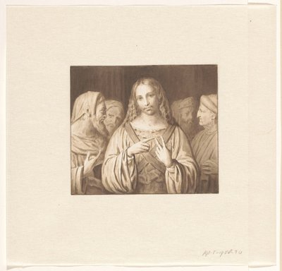 De jonge Christus tussen de schriftgeleerden door Pieter Christoffel Wonder