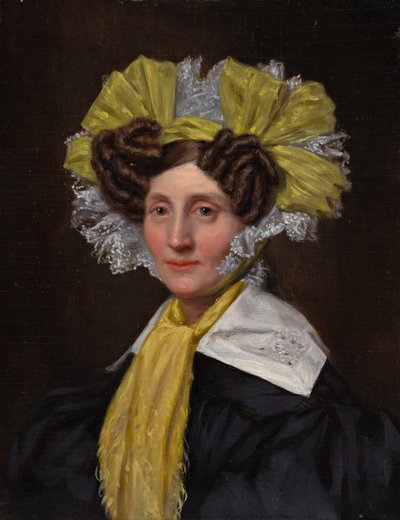 Mevrouw Pearson [mogelijk Sarah Thompson Pearson], c. 1837 door Pieter Christoffel Wonder