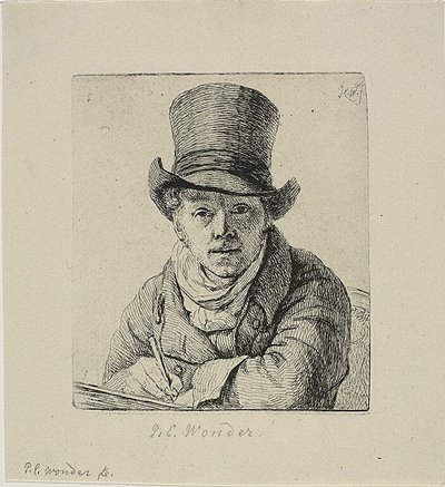 Zelfportret door Pieter Christoffel Wonder