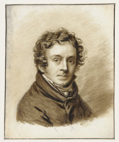 Zelfportret van Pieter Christoffel Wonder door Pieter Christoffel Wonder