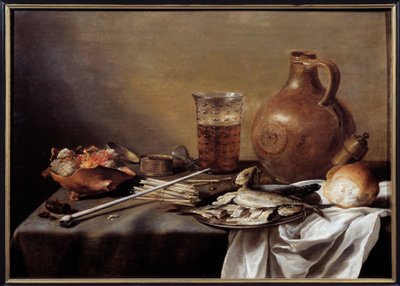 Stilleven met vis door Pieter Claesz