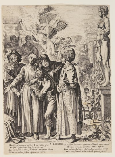 Het martelaarschap van St. Lawrence door Pieter Claesz. Soutman