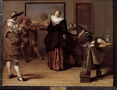 La lecon de danse door Pieter Codde