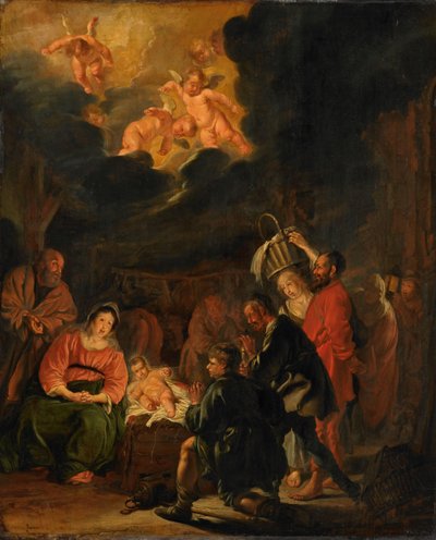 De aanbidding der herders door Pieter Codde