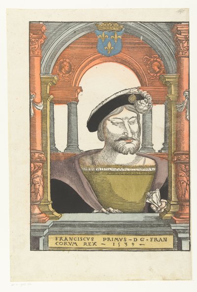 Portret van Frans I van Frankrijk door Pieter Coecke van Aelst (I) (circle of)