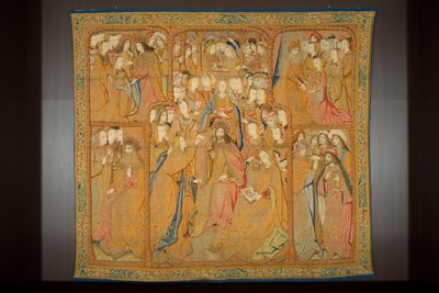 Vlaamse wandtapijt. Annunciatie, ca. 1502-04 door Pieter Coecke van Aelst