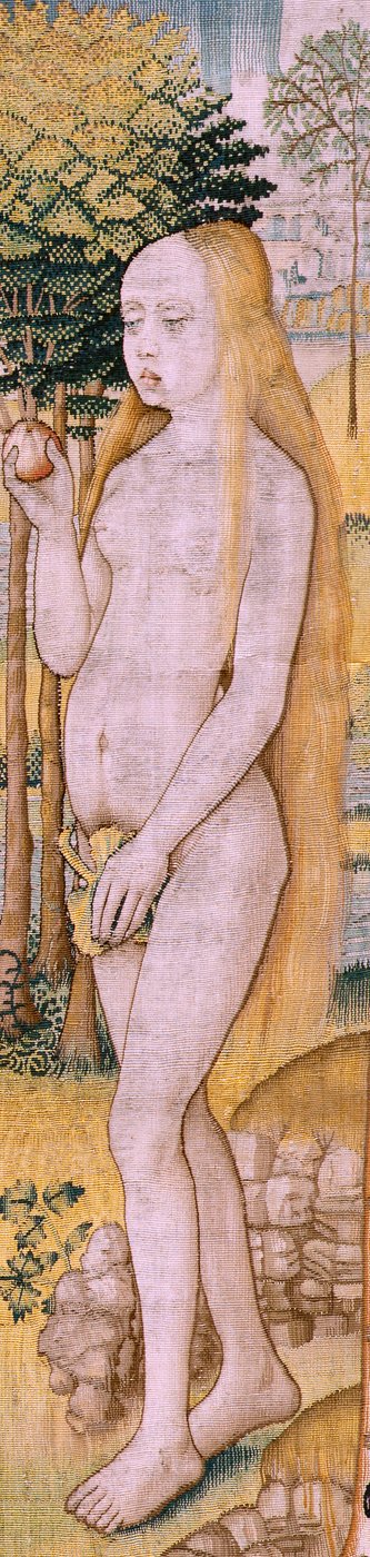 Vlaamse wandtapijt. Serie Episodes uit het Leven van de Maagd. De profetieën worden vervuld bij de geboorte van Christus (Cumplimiento de las profecías en el nacimiento del Hijo de Dios). Eerste wandtapijt in de serie. Modellen Toegeschreven aan Jan von Ro door Pieter Coecke van Aelst
