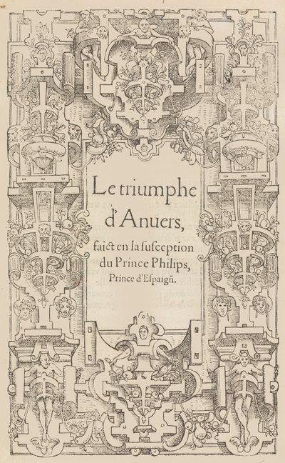 De triomf van Antwerpen bij de ontvangst van Prins Philips, Prins van Spanje door Pieter Coecke van Aelst