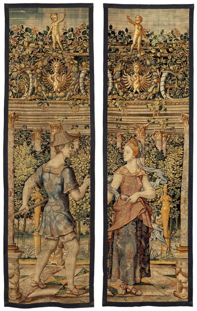 Vertumnus en Pomona: Vertumnus getransformeerd in een visser, ca.1550 door Pieter Coecke van Aelst