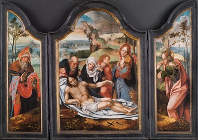 Rouw over de Dode Christus, begin 16e eeuw door Pieter Coecke van Aelst