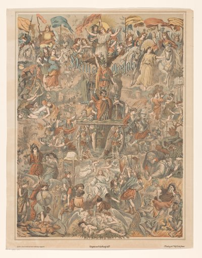Allegorie op een heilige oorlog door Pieter Cornelis Mondriaan (sr.)