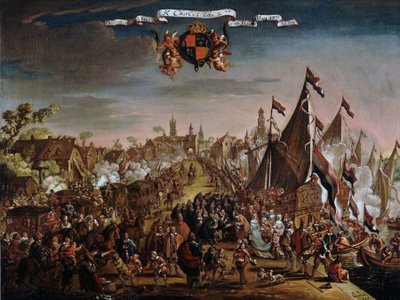 De Slag van de Vier Dagen door Pieter Cornelisz van Soest