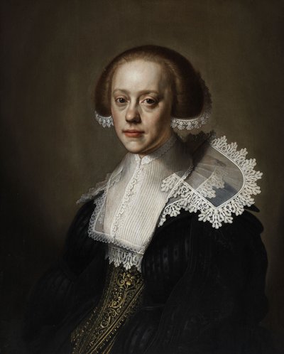 Portret van een dame door Pieter Dubordieu