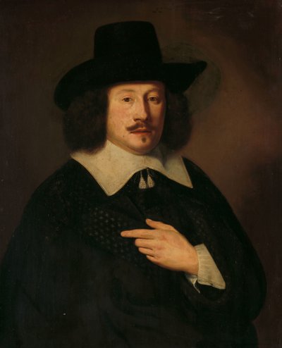 Portret van een Man door Pieter Dubordieu