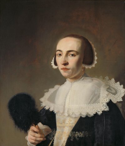 Portret van een vrouw door Pieter Dubordieu