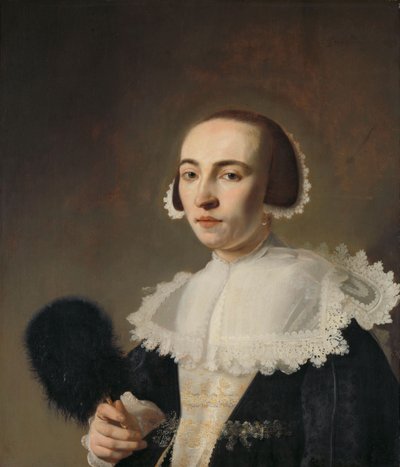 Portret van een vrouw door Pieter Dubordieu