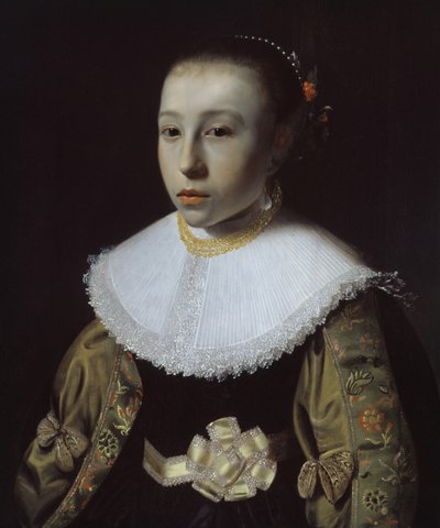 Portret van een Jong Meisje, 1633-35 door Pieter Dubordieu