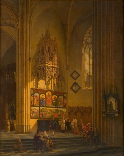 Albrecht Dürer voor het Gentse Altaarstuk door Pieter Frans De Noter