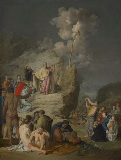 Mozes en de koperen slang door Pieter Fransz. de Grebber