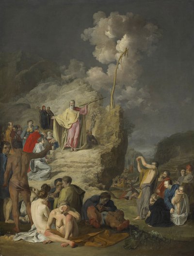 Mozes en de koperen slang, c.1625-46 door Pieter Fransz de Grebber