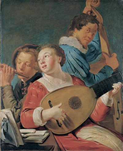 Muzikanten, ca. 1623 door Pieter Fransz de Grebber