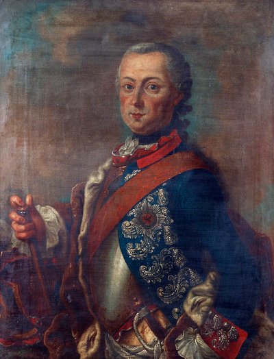 Portret van Frederik II van Pruisen door Pieter Frederik de la Croix