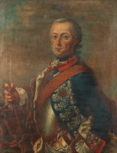 Portret van Frederik II van Pruisen 1712-1786 door Pieter Frederik de la Croix