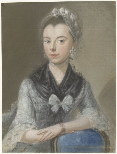 Portret van Susanna van Os-de la Croix door Pieter Frederik de la Croix