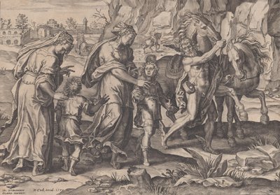 Jeugd, uit De loop van het menselijk leven, 1570 door Pieter Furnius