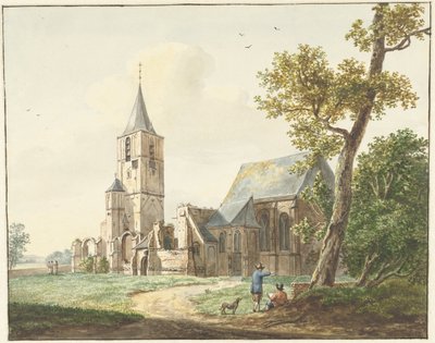 De kerk te Warmond door Pieter Gerardus van Os