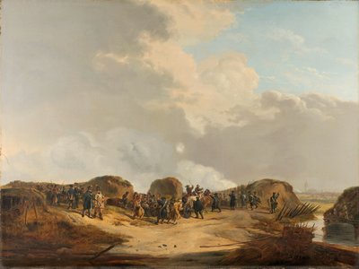 De Halvemaan gebouwd bij het Beleg van Naarden, april 1814 door Pieter Gerardus van Os