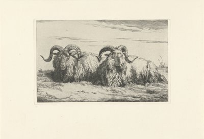 Twee liggende rammen door Pieter Gerardus van Os
