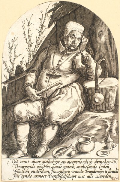 Bonde, satire over dronkenschap door Pieter Goos