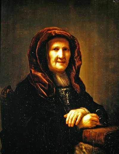 Portret van een Oude Dame door Pieter Harmansz Verelst