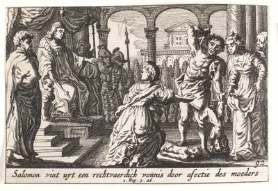Het Oordeel van Salomo door Pieter Hendriksz. Schut