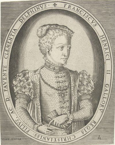 Portret van Frans II van Frankrijk 1544-1560 door Pieter Heyden van der