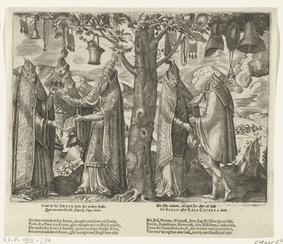 Boom van Roomse afgoderij, ca. 1570 door Pieter Huys
