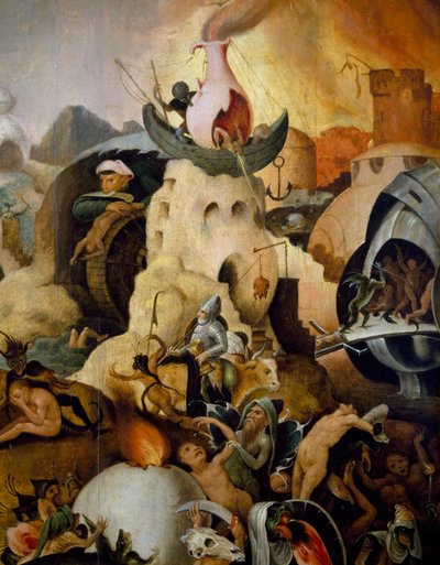 Laatste Oordeel, ca. 1554, schilderij door Pieter Huys, olieverf op paneel door Pieter Huys