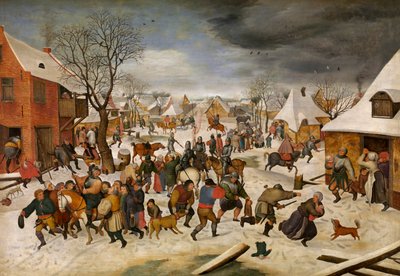 De kindermoord in Bethlehem door Pieter III Brueghel