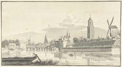 De Kamperpoort te Zwolle door Pieter Jan van Liender (attributed to)
