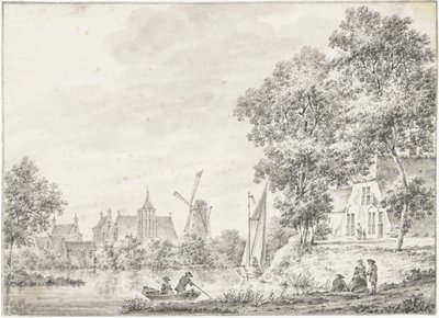 Gezicht te Haastrecht door Pieter Jan van Liender