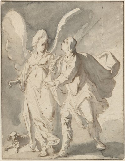 Tobias en de engel door Pieter Jansz