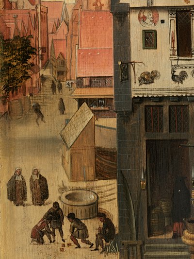 Detail (Portret van Jacquemyne Buuck) door Pieter Jansz. Pourbus