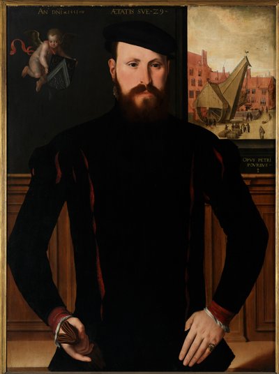 Portret van Jan van Eyewerve door Pieter Jansz. Pourbus