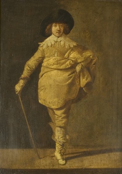 Een Staande Kavalier (ca. 1630) door Pieter Jansz. Quast