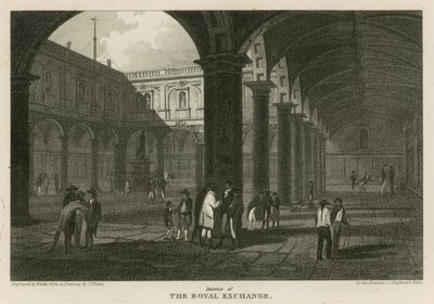 Interieur van de Royal Exchange, Londen door Pieter Jansz. Quast