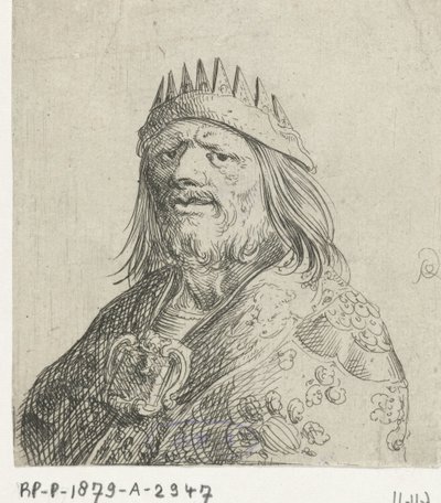 Portretbuste van een koning door Pieter Jansz Quast